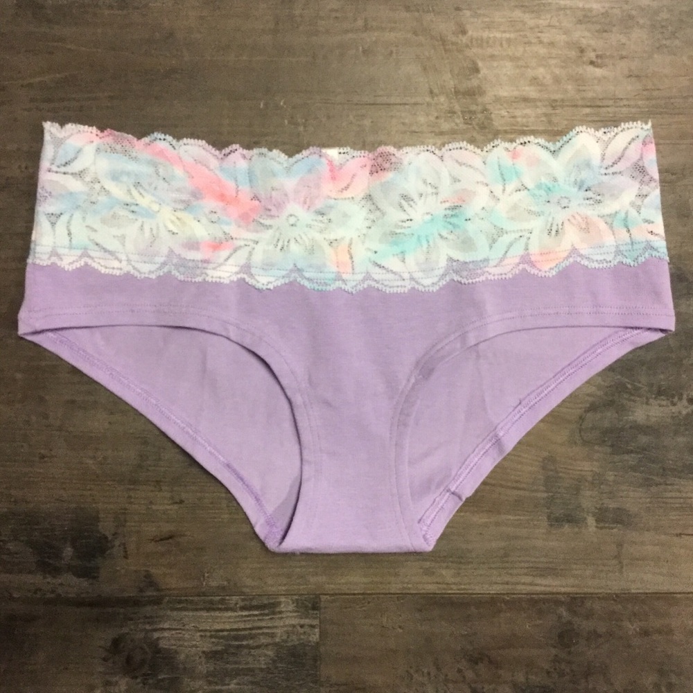Victoria’s Secret PINK Lace Trim Hipster Panty XS